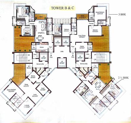 3050 Sq Ft 4 Bhk 4t East Facing Apartment For Sale At Rs 4 55