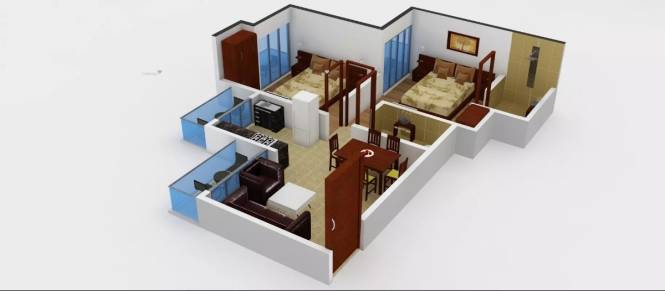 950 Sq Ft 2 Bhk 2t Apartment For Sale At Rs 50 00 Lacs In Prateek